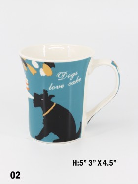 "Dogs Love Cake" Print Mug With Gift Box 350ml (12oz)